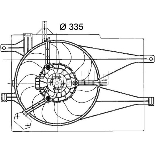 CFF 203 000P - Fan, radiator 