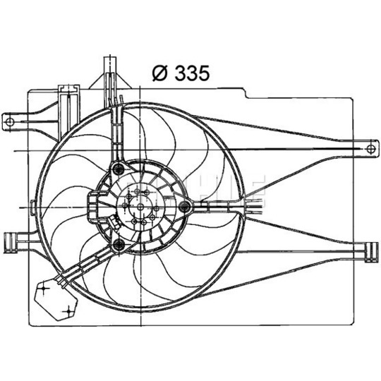 CFF 204 000P - Fan, radiator 