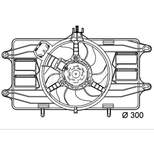 CFF 142 000P - Ventilaator,mootorijahutus 