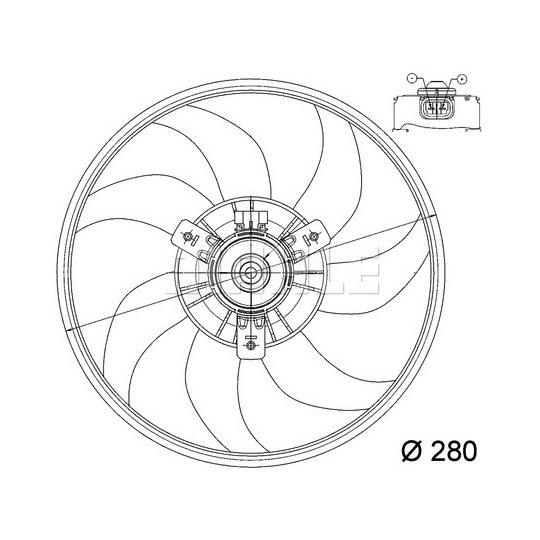 CFF 165 000P - Fan, radiator 