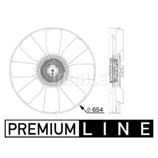 CFF 510 000P - Fan, radiator 