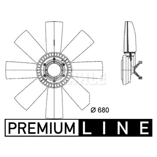 CFF 438 000P - Fan, radiator 