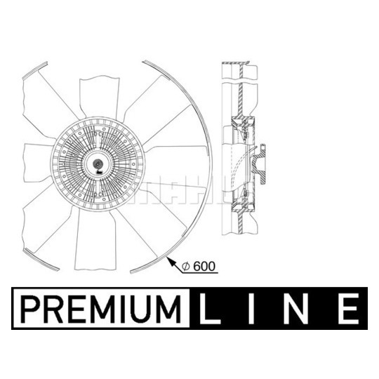 CFF 512 000P - Fan, radiator 