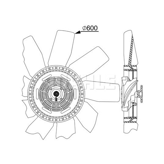 CFF 511 000P - Fläkt, kylare 