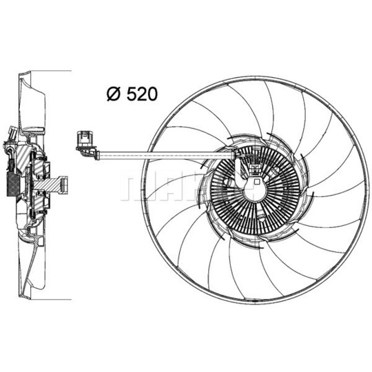 CFF 474 000P - Fläkt, kylare 