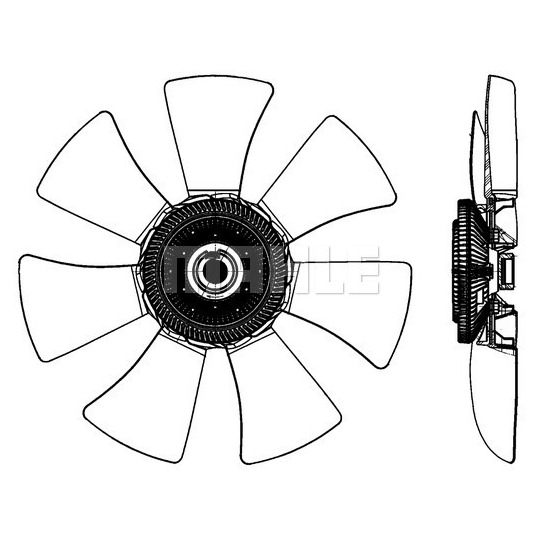 CFF 491 000P - Fan, radiator 