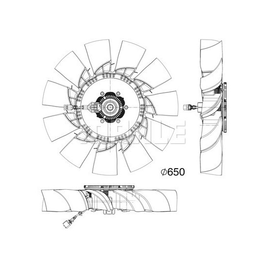 CFF 506 000P - Ventilaator,mootorijahutus 