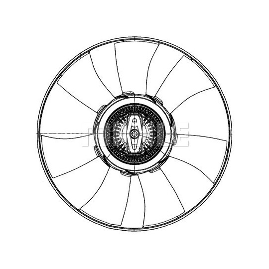 CFF 501 000P - Fan, radiator 