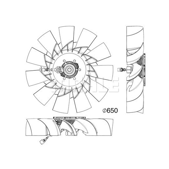 CFF 507 000P - Ventilaator,mootorijahutus 