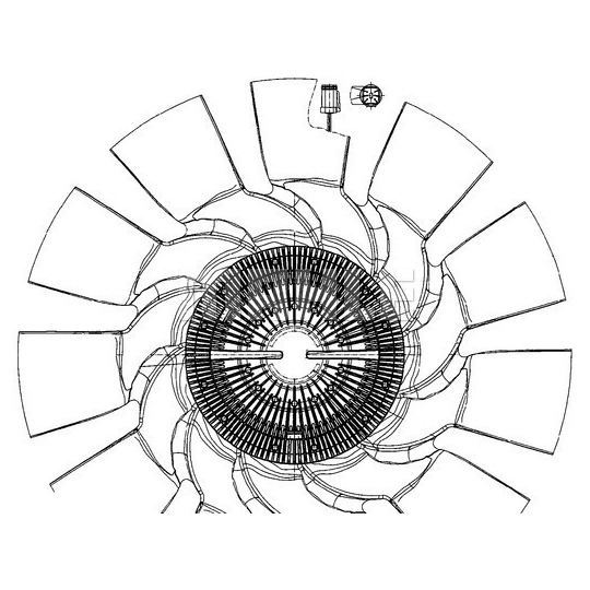 CFF 498 000P - Fan, radiator 