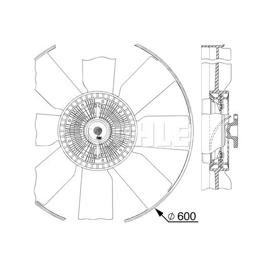 CFF 512 000P - Fan, radiator 