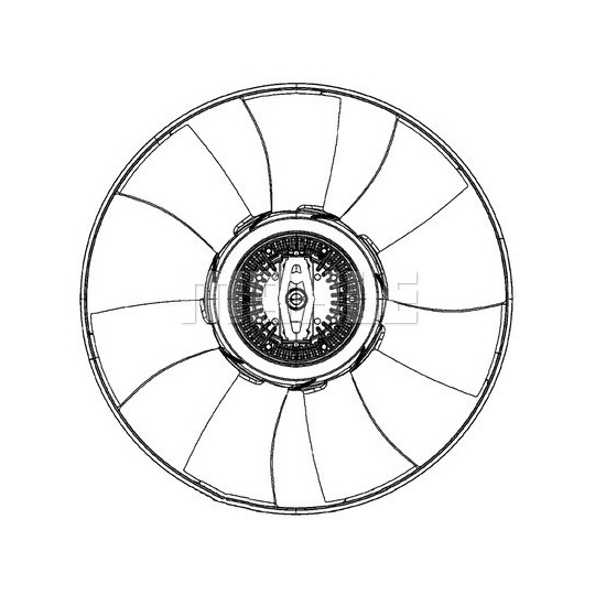 CFF 493 000P - Fan, radiator 