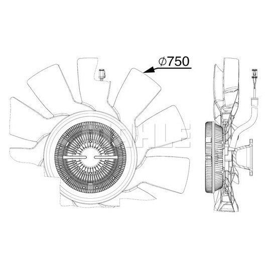 CFF 515 000P - Ventilaator,mootorijahutus 