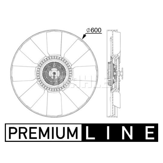 CFF 519 000P - Tuuletin, moottorin jäähdytys 