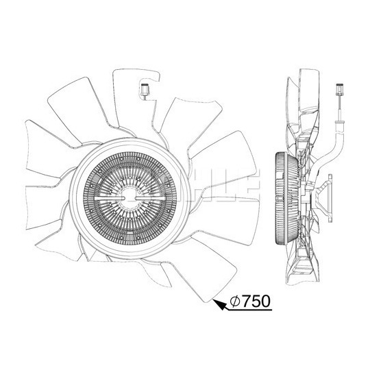 CFF 528 000P - Fläkt, kylare 