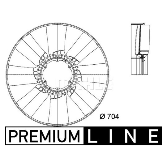 CFW 25 000P - Fan Wheel, engine cooling 