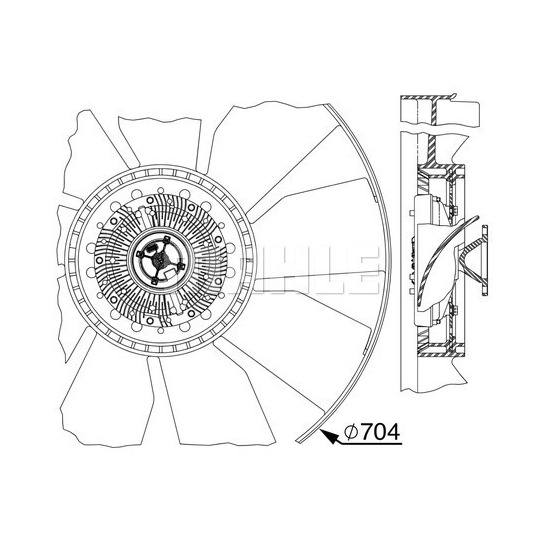 CFF 520 000P - Fan, radiator 