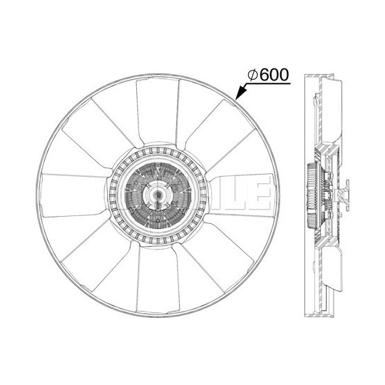 CFF 519 000P - Fläkt, kylare 