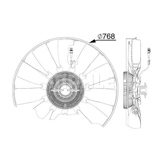 CFF 527 000P - Fläkt, kylare 