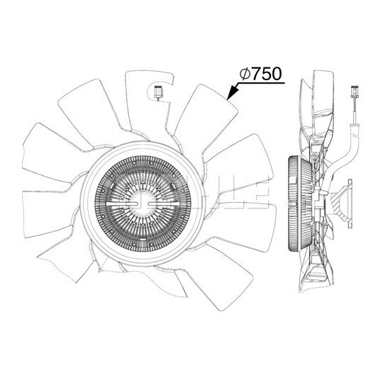 CFF 517 000P - Ventilaator,mootorijahutus 