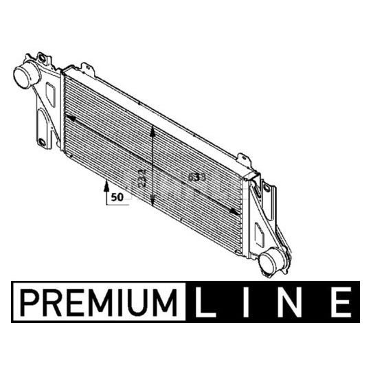 CI 117 000P - Intercooler, charger 