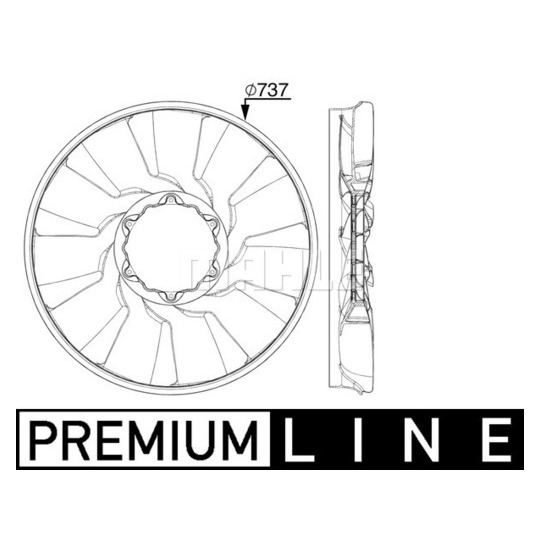 CFW 88 000P - Fan Wheel, engine cooling 