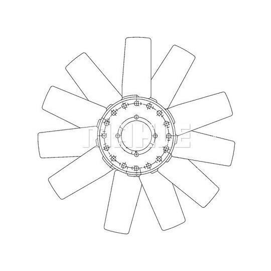 CFW 73 000P - Fan Wheel, engine cooling 