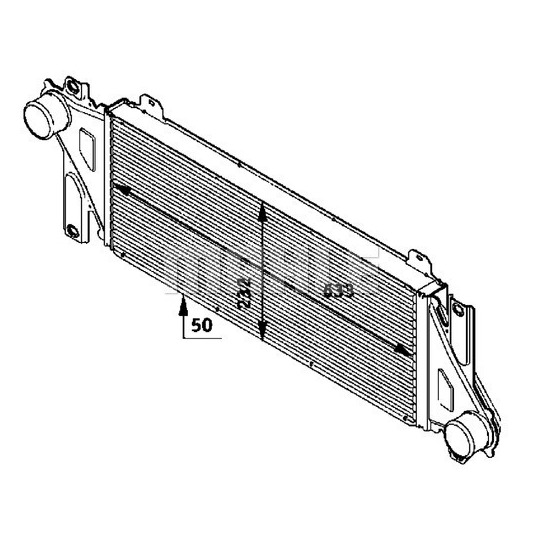 CI 117 000P - Intercooler, charger 