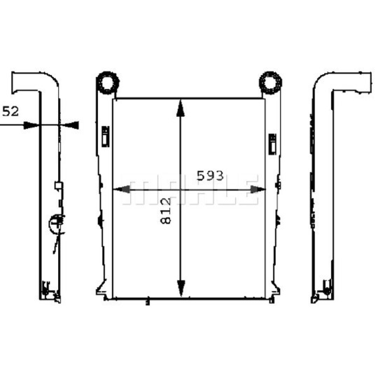 CI 102 000P - Kompressoriõhu radiaator 