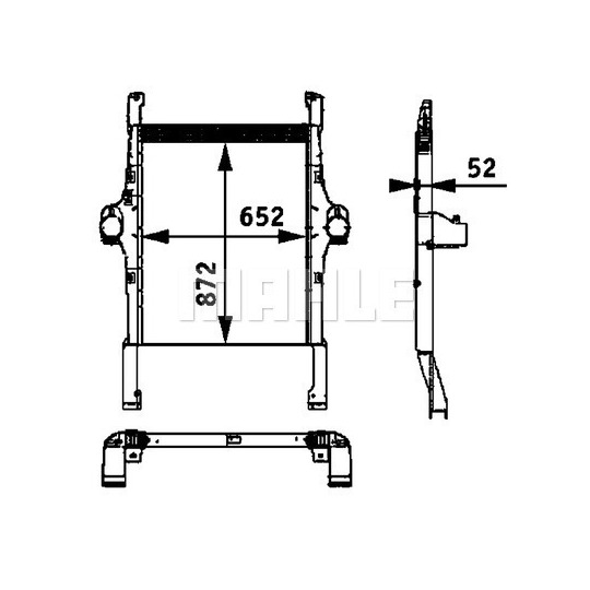 CI 113 000P - Intercooler, charger 