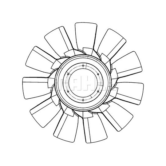 CFW 82 000P - Fan Wheel, engine cooling 