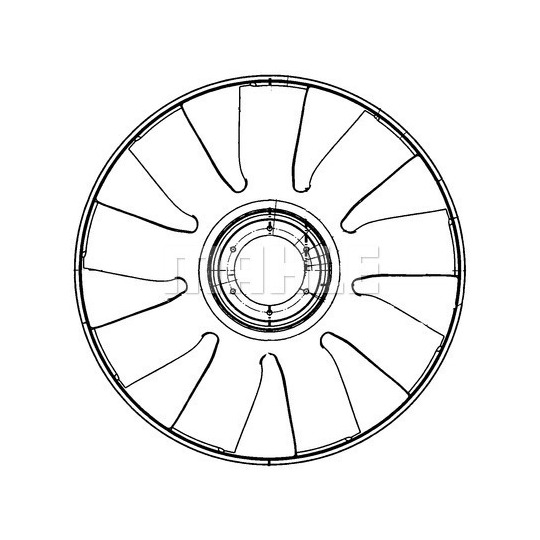 CFW 72 000P - Fan Wheel, engine cooling 