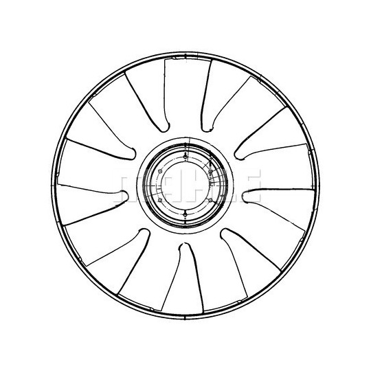 CFW 72 000P - Fläkt, motorkylning 