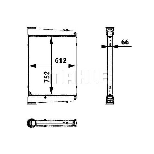 CI 120 000P - Kompressoriõhu radiaator 