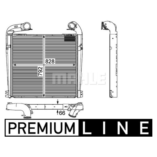 CI 143 000P - Kompressoriõhu radiaator 