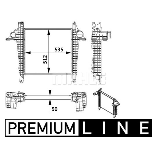 CI 136 000P - Laddluftkylare 