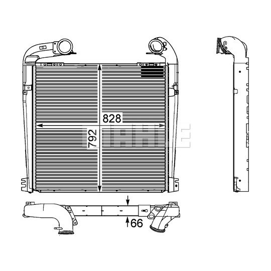 CI 143 000P - Intercooler, charger 