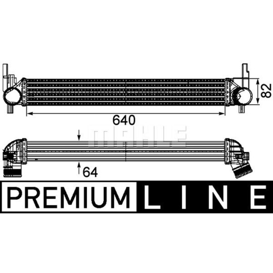 CI 165 000P - Intercooler, charger 