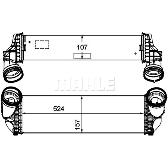 CI 175 000P - Intercooler, charger 