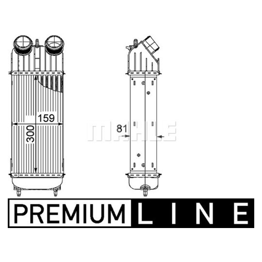 CI 172 000P - Intercooler, charger 