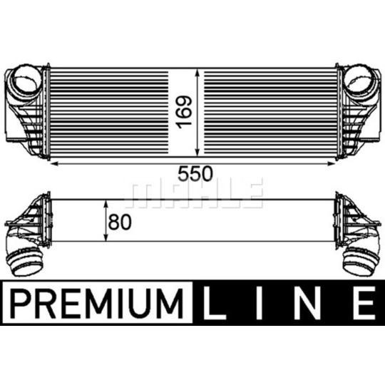 CI 185 000P - Kompressoriõhu radiaator 