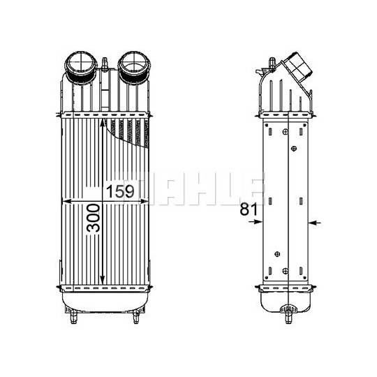 CI 172 000P - Kompressoriõhu radiaator 