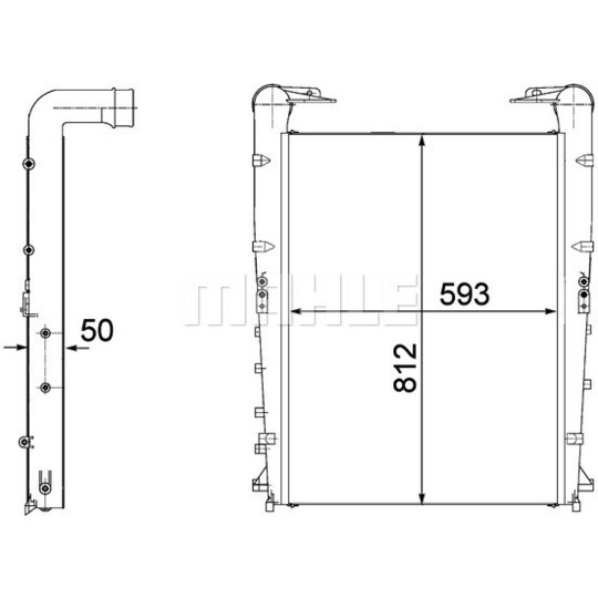 CI 177 000P - Intercooler, charger 