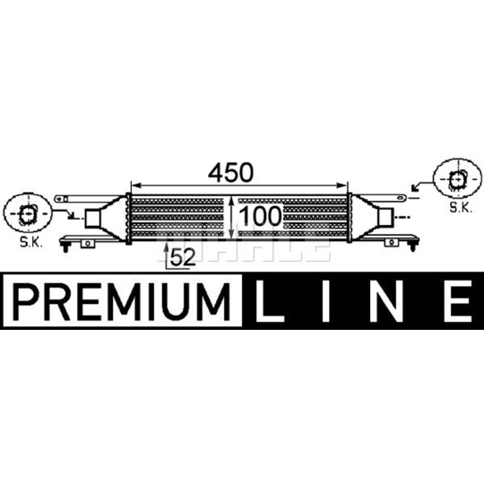 CI 249 000P - Intercooler, charger 