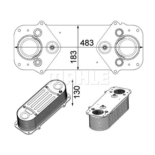 CI 233 000P - Kompressoriõhu radiaator 