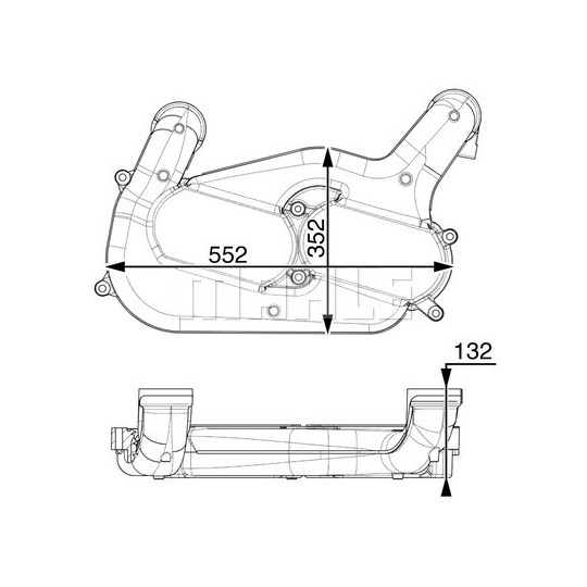 CI 251 000P - Intercooler, charger 