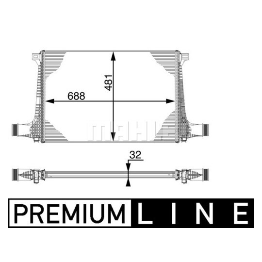 CI 220 000P - Intercooler, charger 