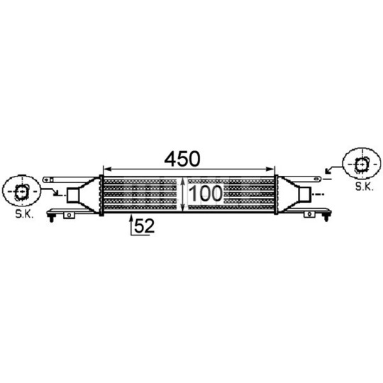 CI 249 000P - Intercooler, charger 