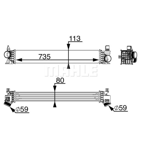 CI 217 000P - Laddluftkylare 