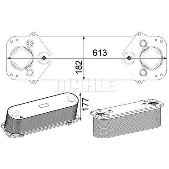 CI 231 000P - Intercooler, charger 